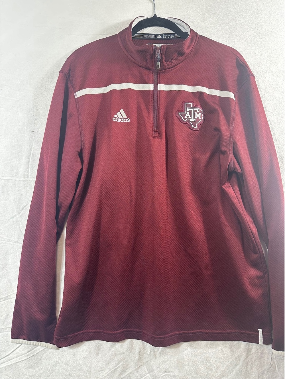 Adidas Texas A&M maroon quarter zip pullover